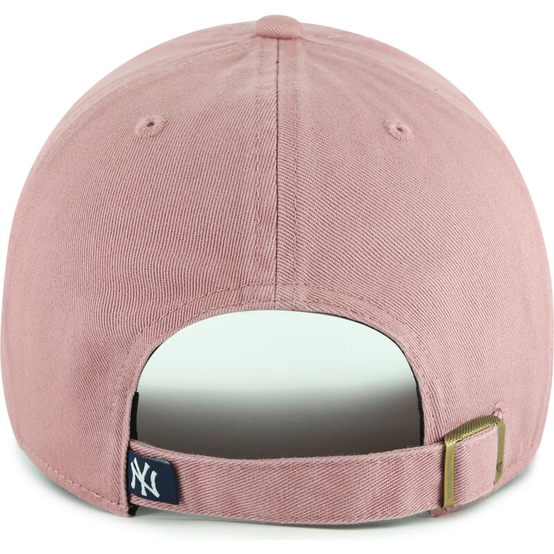 cappello-curvo-rosa-cinghia-regolabile-per-bambino-clean-up-icon-alt-strawberry-dei-new-york-yankees-mlb-di-47-brand