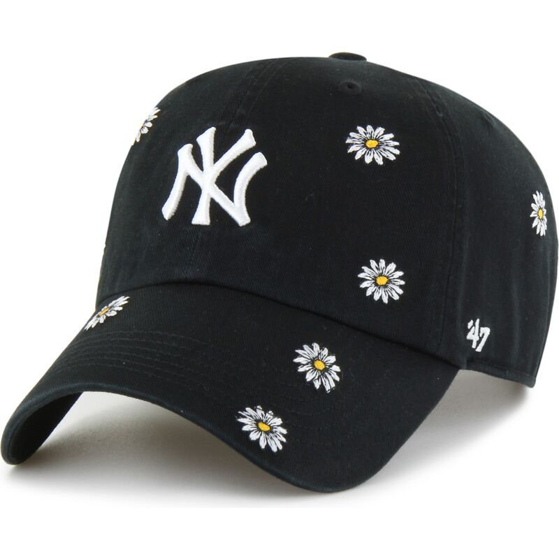 cappello-curvo-nero-cinghia-regolabile-per-bambino-clean-up-scatter-dei-new-york-yankees-mlb-di-47-brand cappello-curvo-nero-cinghia-regolabile-per-bambino-clean-up-scatter-dei-new-york-yankees-mlb-di-47-brand