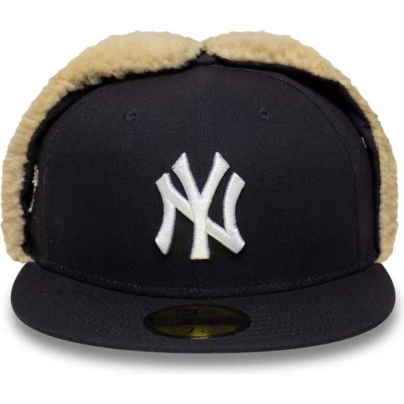cappello-piatto-blu-marino-aderente-59fifty-dogear-world-series-dei-new-york-yankees-mlb-di-new-era
