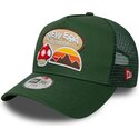cappello-curvo-verde-snapback-per-bambino-a-frame-outdoor-di-new-era