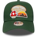 cappello-curvo-verde-snapback-per-bambino-a-frame-outdoor-di-new-era