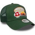 cappello-curvo-verde-snapback-per-bambino-a-frame-outdoor-di-new-era
