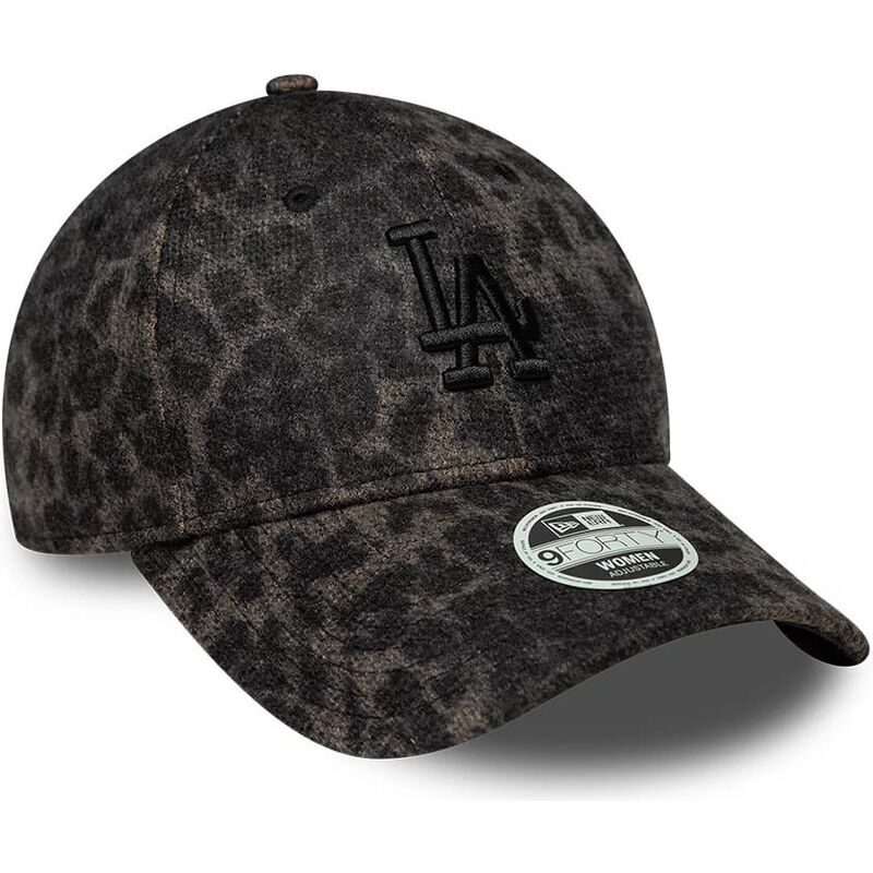 cappello-curvo-leopardato-cinghia-regolabile-9forty-leopard-cosy-dei-los-angeles-dodgers-mlb-di-new-era
