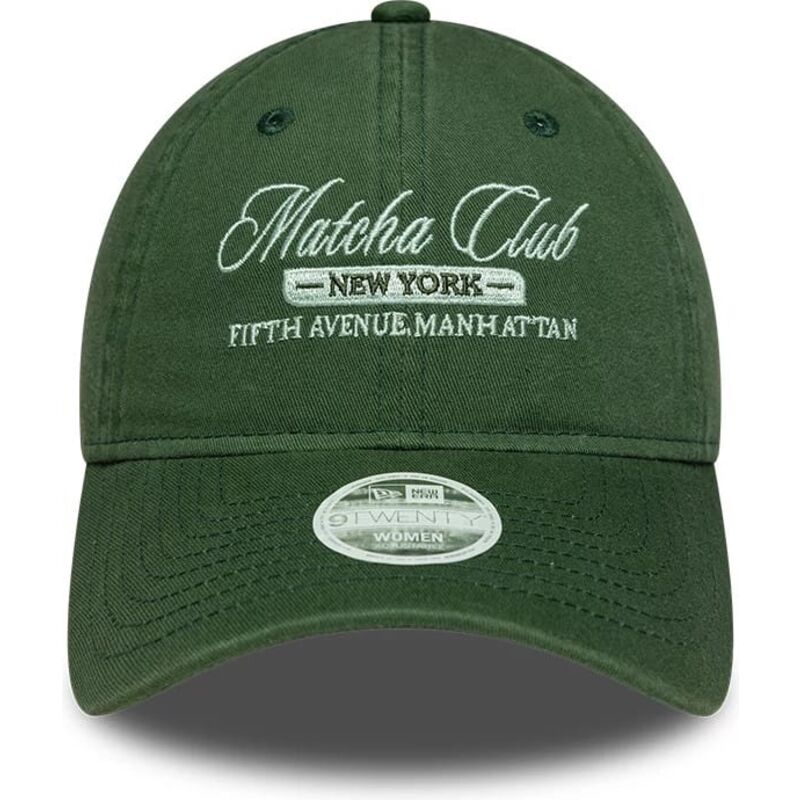 cappello-curvo-verde-cinghia-regolabile-9twenty-matcha-club-di-new-era