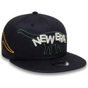 cappello-piatto-blu-marino-snapback-per-bambino-9fifty-dino-di-new-era