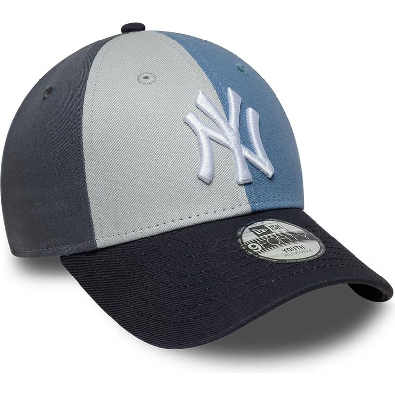 cappello-curvo-multicolore-cinghia-regolabile-per-bambino-9forty-colourblock-dei-new-york-yankees-mlb-di-new-era