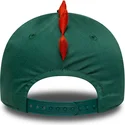 cappello-curvo-verde-snapback-per-bambino-9forty-dino-face-di-new-era