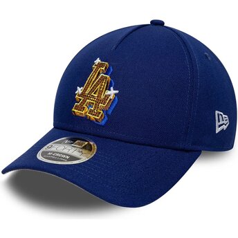 Cappello curvo blu snapback 9FORTY M-Crown A Frame Emblem dei Los Angeles Dodgers MLB di New Era