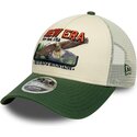 cappello-curvo-verde-snapback-9forty-m-crown-a-frame-graphic-di-new-era