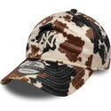 cappello-curvo-marrone-cinghia-regolabile-9twenty-animal-print-dei-new-york-yankees-mlb-di-new-era