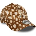 cappello-curvo-marrone-cinghia-regolabile-9twenty-animal-print-dei-los-angeles-dodgers-mlb-di-new-era