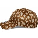 cappello-curvo-marrone-cinghia-regolabile-9twenty-animal-print-dei-los-angeles-dodgers-mlb-di-new-era