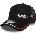 cappello-curvo-nero-snapback-e-frame-flawless-aprilia-piaggio-di-new-era