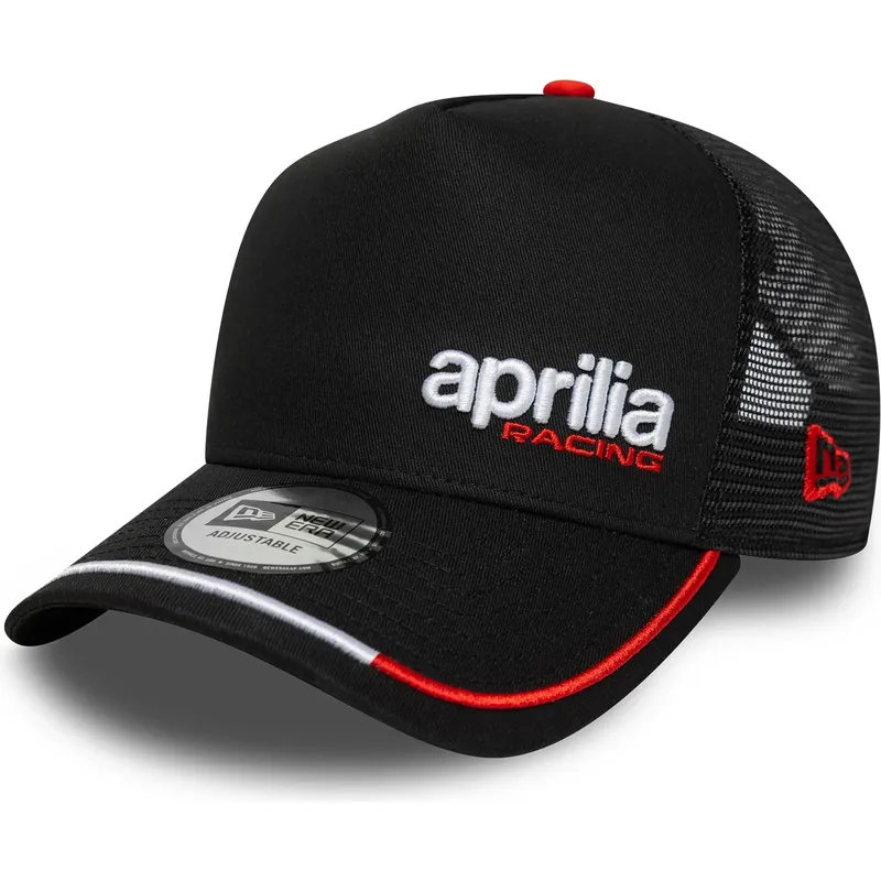 cappello-curvo-nero-snapback-e-frame-flawless-aprilia-piaggio-di-new-era
