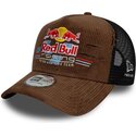 cappello-curvo-marrone-snapback-a-frame-distressed-cord-dei-red-bull-racing-formula-1-di-new-era