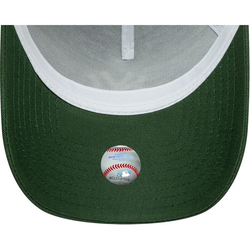 cappello-curvo-verde-snapback-a-frame-league-essential-dei-new-york-yankees-mlb-di-new-era