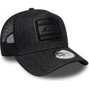 cappello-curvo-nero-snapback-a-frame-patch-denim-di-new-era