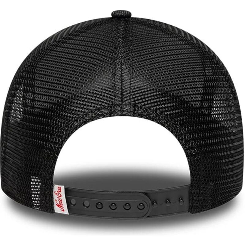 cappello-curvo-nero-snapback-a-frame-patch-denim-di-new-era cappello-curvo-nero-snapback-a-frame-patch-denim-di-new-era