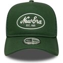 cappello-curvo-verde-snapback-a-frame-oval-patch-foam-di-new-era