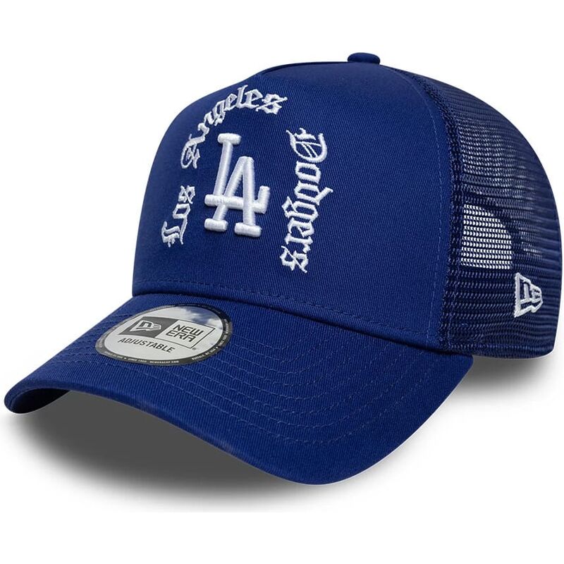 cappello-curvo-blu-snapback-a-frame-wordmark-dei-los-angeles-dodgers-mlb-di-new-era