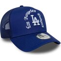 cappello-curvo-blu-snapback-a-frame-wordmark-dei-los-angeles-dodgers-mlb-di-new-era
