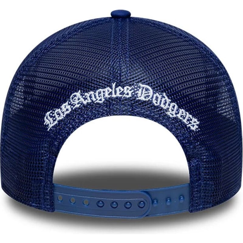 cappello-curvo-blu-snapback-a-frame-wordmark-dei-los-angeles-dodgers-mlb-di-new-era