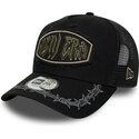 cappello-curvo-nero-snapback-e-frame-distressed-patch-di-new-era