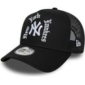 cappello-curvo-nero-snapback-a-frame-wordmark-dei-new-york-yankees-mlb-di-new-era