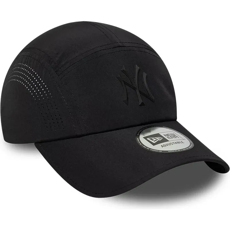cappello-curvo-nero-snapback-runner-tech-midi-dei-new-york-yankees-mlb-di-new-era