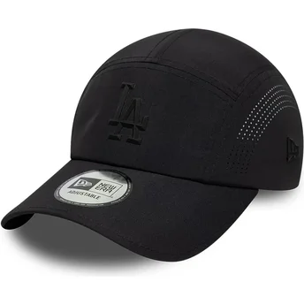 Cappello curvo nero snapback Runner Tech Midi dei Los Angeles Dodgers MLB di New Era