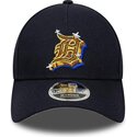 cappello-curvo-blu-marino-snapback-9forty-m-crown-a-frame-emblem-dei-detroit-tigers-mlb-di-new-era