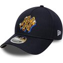 cappello-curvo-blu-marino-snapback-9forty-m-crown-a-frame-emblem-dei-new-york-yankees-mlb-di-new-era