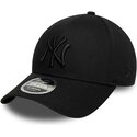 cappello-curvo-nero-snapback-9forty-m-crown-dei-new-york-yankees-mlb-di-new-era