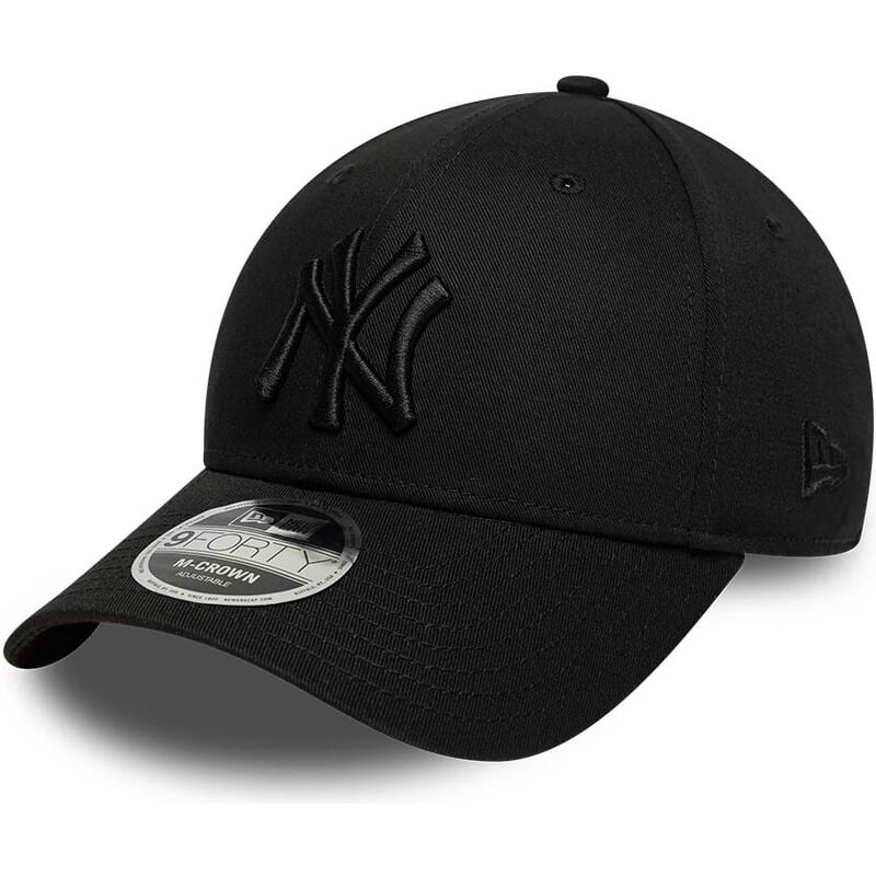 cappello-curvo-nero-snapback-9forty-m-crown-dei-new-york-yankees-mlb-di-new-era
