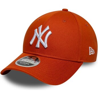 Cappello curvo arancia snapback 9FORTY M-Crown dei New York Yankees MLB di New Era