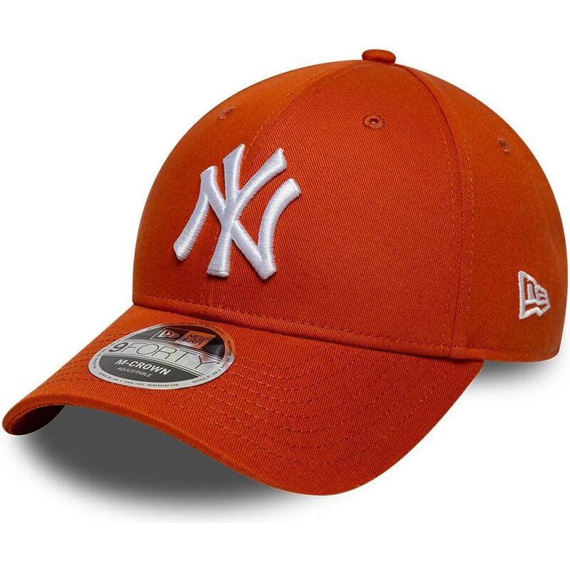 cappello-curvo-arancia-snapback-9forty-m-crown-dei-new-york-yankees-mlb-di-new-era