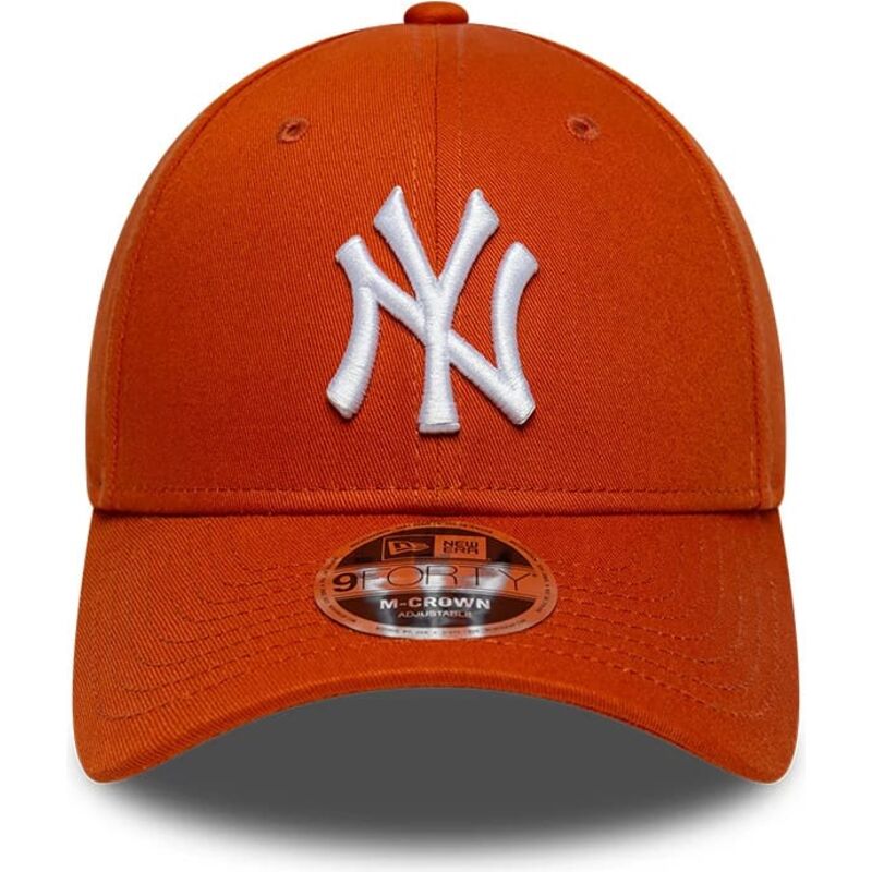 cappello-curvo-arancia-snapback-9forty-m-crown-dei-new-york-yankees-mlb-di-new-era
