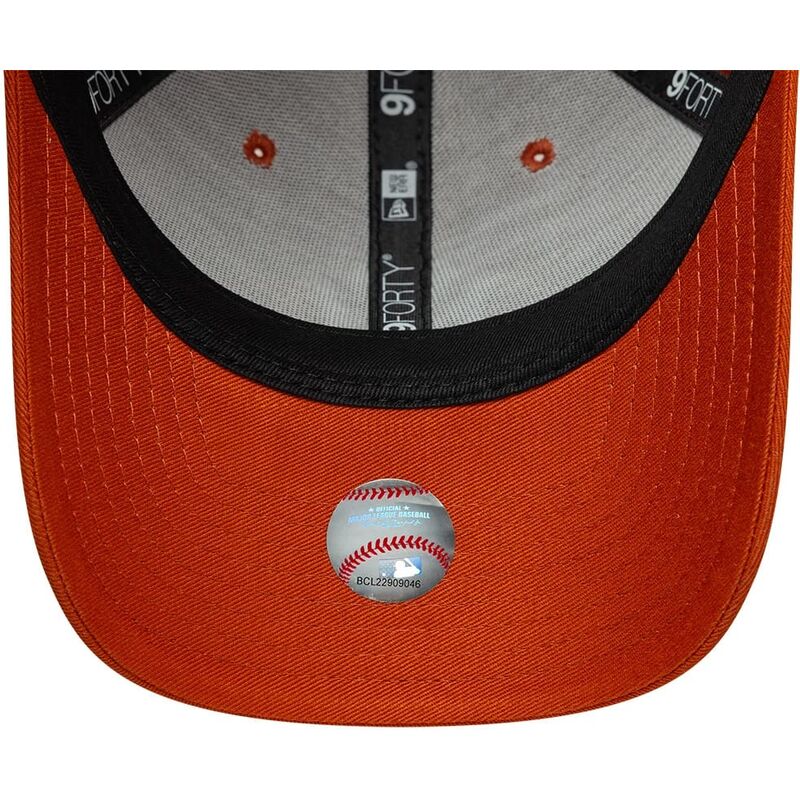 cappello-curvo-arancia-snapback-9forty-m-crown-dei-new-york-yankees-mlb-di-new-era