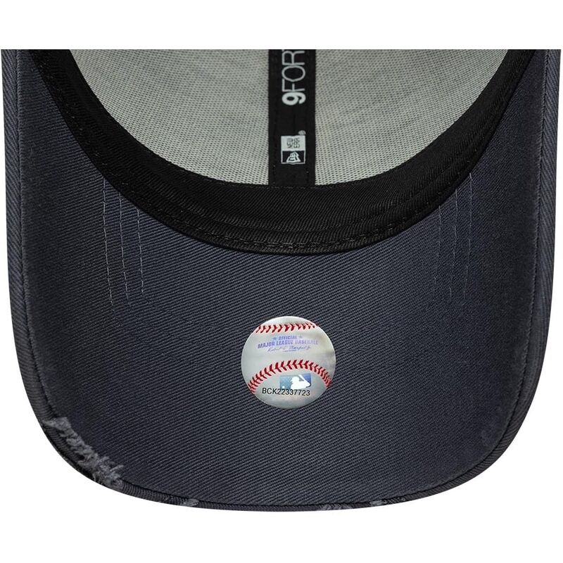 cappello-curvo-grigio-cinghia-regolabile-9forty-stitched-dei-los-angeles-dodgers-mlb-di-new-era