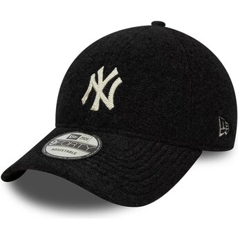 Cappello curvo nero snapback 9FORTY Winter Borg dei New York Yankees MLB di New Era