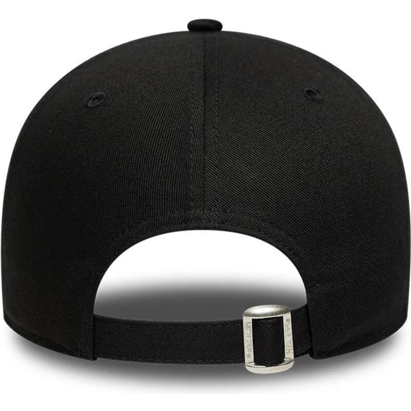 cappello-curvo-nero-cinghia-regolabile-9forty-metallic-outline-dei-los-angeles-dodgers-mlb-di-new-era