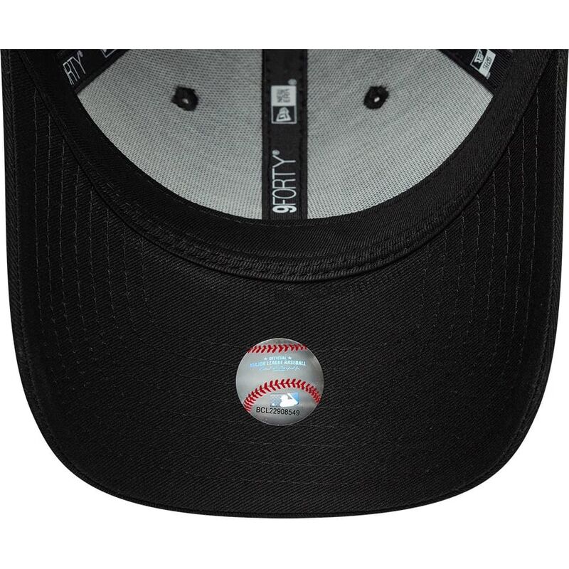 cappello-curvo-nero-cinghia-regolabile-9forty-metallic-outline-dei-los-angeles-dodgers-mlb-di-new-era