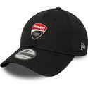 cappello-curvo-nero-cinghia-regolabile-9forty-dashmark-mesh-dei-ducati-motor-motogp-di-new-era