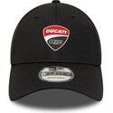 cappello-curvo-nero-cinghia-regolabile-9forty-dashmark-mesh-dei-ducati-motor-motogp-di-new-era