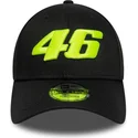 cappello-curvo-nero-cinghia-regolabile-9forty-wordmark-dei-valentino-rossi-vr46-motogp-di-new-era
