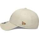 cappello-curvo-beige-cinghia-regolabile-9forty-faux-pony-infill-dei-los-angeles-dodgers-mlb-di-new-era