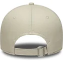 cappello-curvo-beige-cinghia-regolabile-9forty-faux-pony-infill-dei-los-angeles-dodgers-mlb-di-new-era