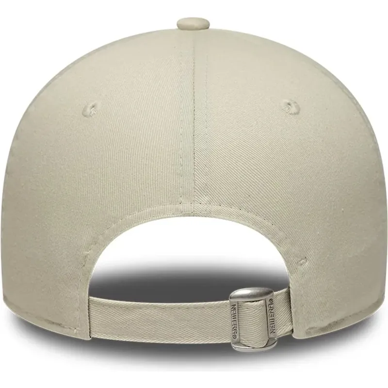 cappello-curvo-beige-cinghia-regolabile-9forty-faux-pony-infill-dei-los-angeles-dodgers-mlb-di-new-era