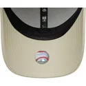 cappello-curvo-beige-cinghia-regolabile-9forty-faux-pony-infill-dei-los-angeles-dodgers-mlb-di-new-era
