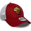 cappello-curvo-rosso-cinghia-regolabile-9forty-league-dei-associazione-sportiva-roma-serie-a-di-new-era
